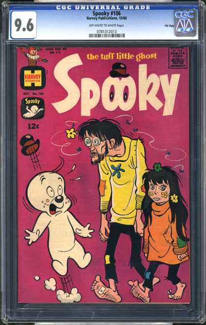 CGC Graded Comics - Spooky #106 (CGC) - Spooky - Harvey - The Tuff Little Ghost - Hat - Flower