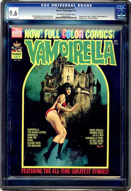 CGC Graded Comics - Vampirella #27 (CGC) - Vampiress - Haunted House - All Time Greatest Stories - Full Color - Super-special Summer Issue