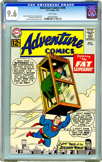 CGC Graded Comics - Adventure Comics #298 (CGC) - Fat - Comics - Boo-hoo - Superboy - Bizzaro
