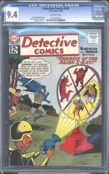 CGC Graded Comics - Detective Comics #305 (CGC) - Targets Of The Alien Z-ray - Batman - Robin - Life-force - Firing