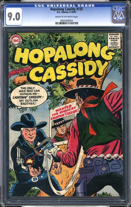 CGC Graded Comics - Hopalong Cassidy #125 (CGC) - 90 - Universal - Hopalong Cassidy 125 - 125 - Dc