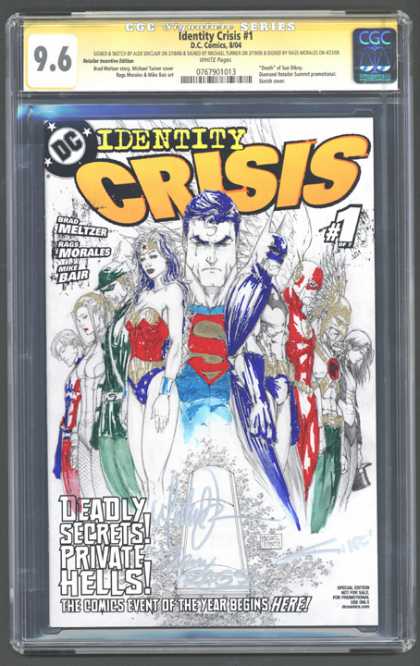 CGC Graded Comics - Identity Crisis #1 (CGC) - Superman - Wonder Woman - Batman - Dc Comics - Identity Crisis