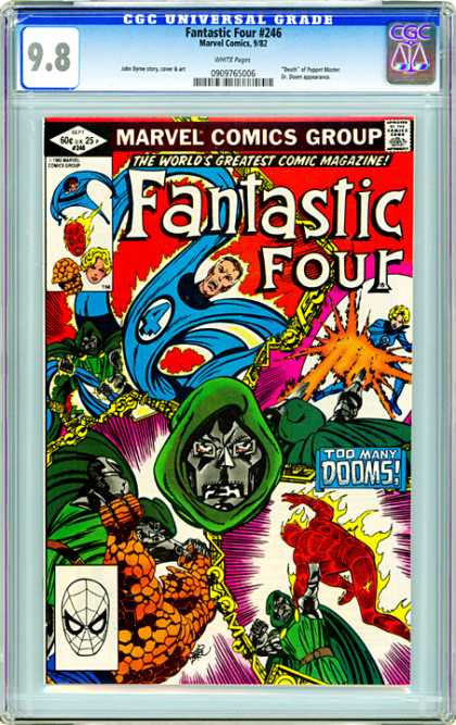 CGC Graded Comics - Fantastic Four #246 (CGC) - Cgc Universal Grade - Marvel Comics Group - Too Many Dooms - Superheroes - Fighting