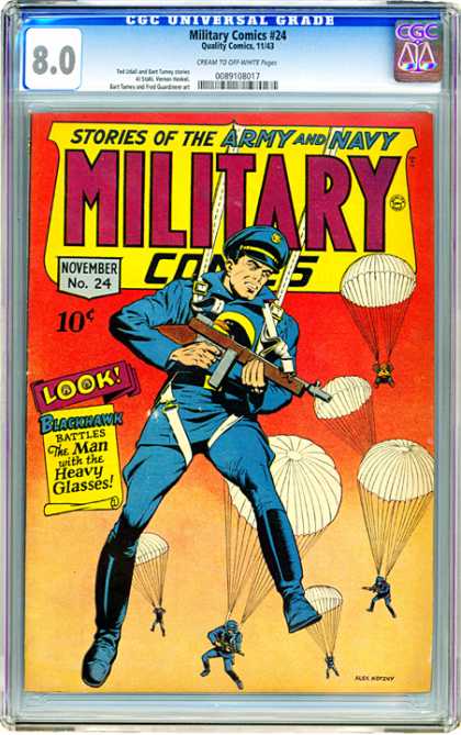 CGC Graded Comics - Military Comics #24 (CGC)