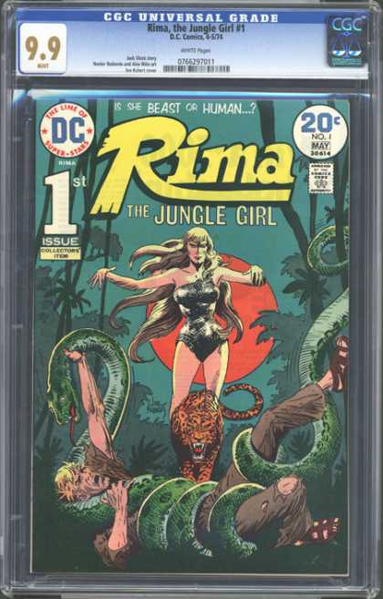 CGC Graded Comics - Rima, the Jungle Girl #1 (CGC) - Cgc Universal Grade - Rima The Jungle Girl - 1st Issue Collectors Item - Is She Berast Or Human - Snake