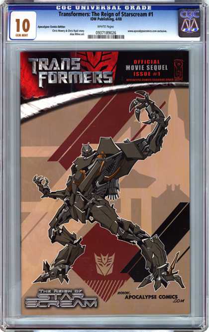 CGC Graded Comics - Transformers: The Reign of Starscream #1 (CGC) - Transformers - Starscream - Apocalypse Comics - Issue 1 - Mechanical Parts