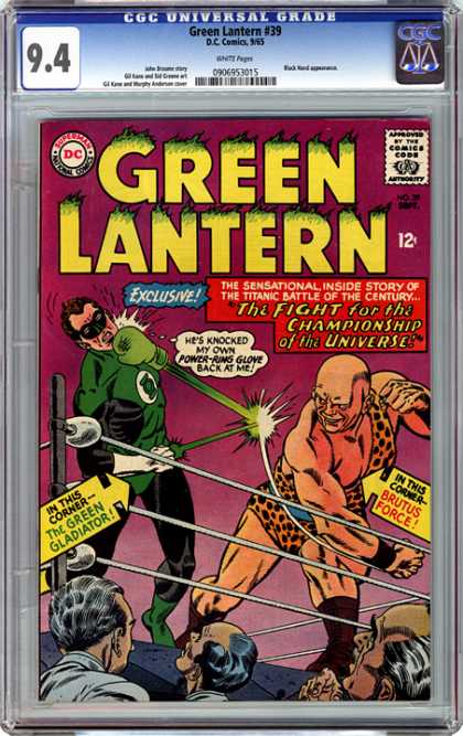 CGC Graded Comics - Green Lantern #39 (CGC) - Green Lantern - Exclusive - The Green Gladiator - Fight - Brutus Force