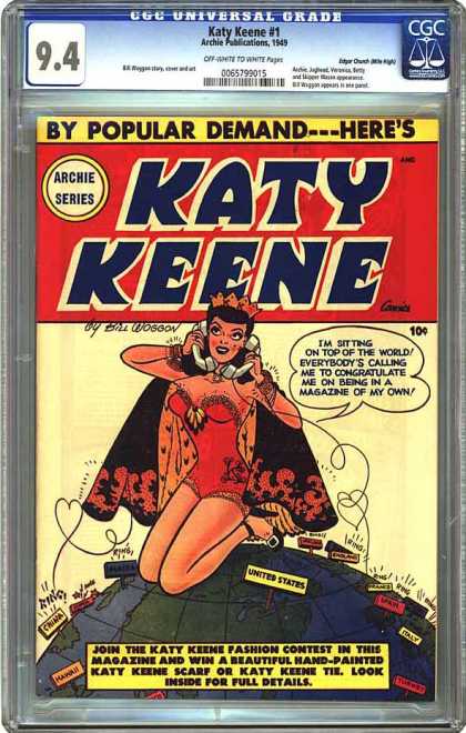 CGC Graded Comics - Katy Keene #1 (CGC) - Phone - Women - Globe - Fashion - Pretty