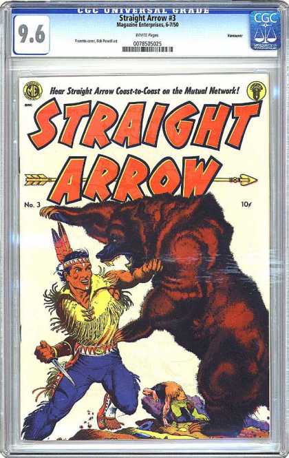 CGC Graded Comics - Straight Arrow #3 (CGC)