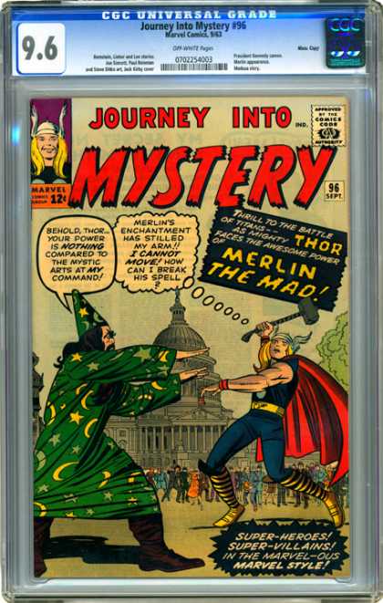 CGC Graded Comics - Journey Into Mystery #96 (CGC) - Journey Into Mystery - Merlin The Mad - Super -heroes - Hammer