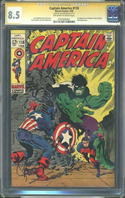 CGC Graded Comics - Captain America #110 (CGC)