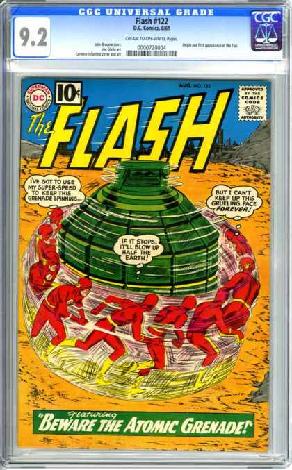 CGC Graded Comics - Flash #122 (CGC) - Flash - Superman National Comics - Comics Code - Beware The Atomic Grenade - Forever
