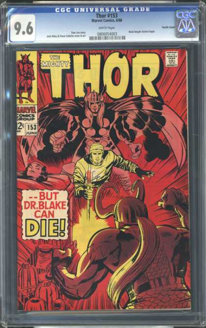 CGC Graded Comics - Thor #153 (CGC) - Fire - Myth - Sword - Loving - Fear