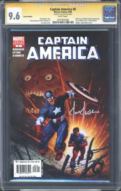 CGC Graded Comics - Captain America #8 (CGC) - Captain America - Marvel Variant Edition - Brubaker - Epting - Darmata