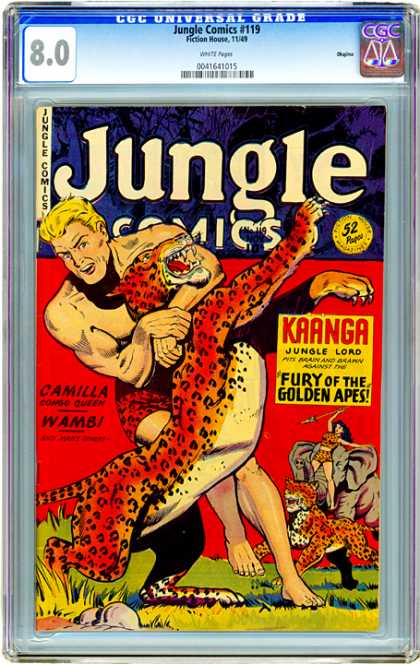 CGC Graded Comics - Jungle Comics #119 (CGC) - Tiger - Apes - Jungle - Wamb - Elephant