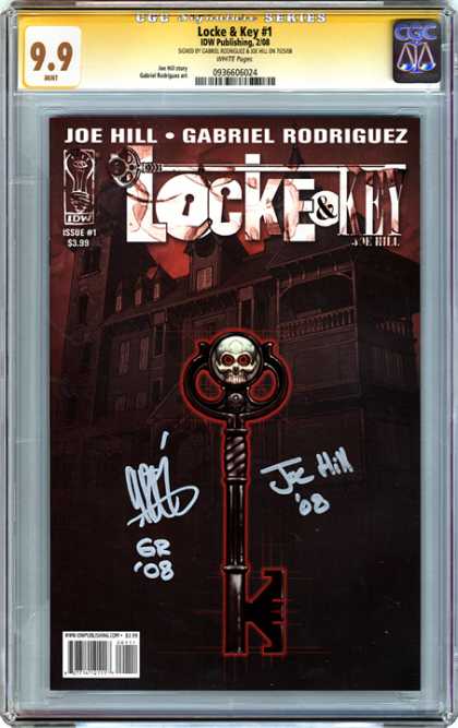 CGC Graded Comics - Locke & Key #1 (CGC) - Skeleton Key - Skull - Mansion - Haunted House - Black And Red
