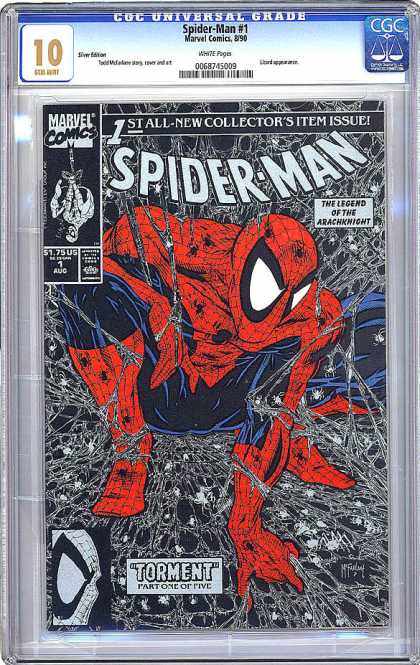 CGC Graded Comics - Spider-Man #1 (CGC) - Spiderman - Hero - Power - Web - Action