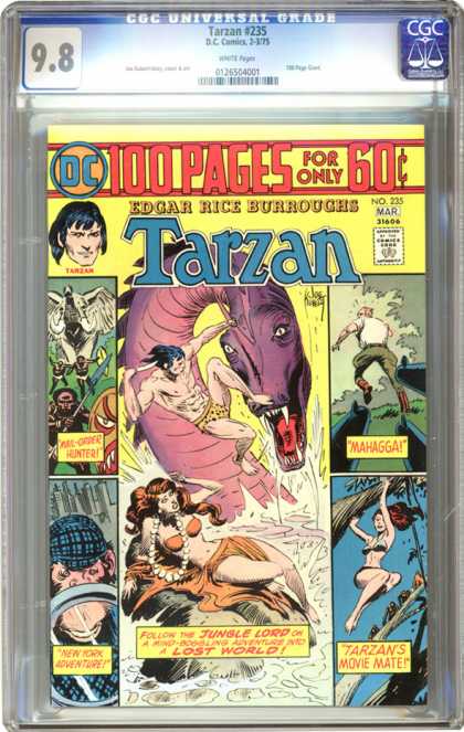 CGC Graded Comics - Tarzan #235 (CGC) - Edgar Rice Burroughs - Tarzan - Bird - Sea Monster - African Tribesman