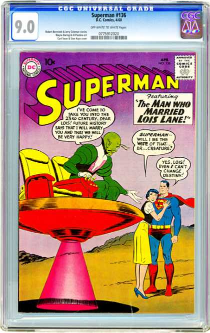 CGC Graded Comics - Superman #136 (CGC) - Superman - Lois Lane - Creature - 23rd Century - Destiny