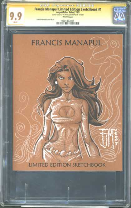 CGC Graded Comics - Francis Manapul Limited Edition Sketchbook #1 (CGC) - Francis Manapul - Woman - Limited Edition Sketchbook - Costume - Fim 2007