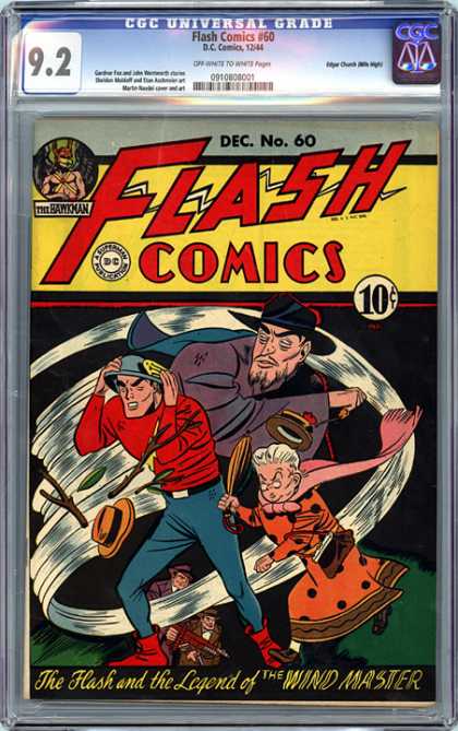 CGC Graded Comics - Flash Comics #60 (CGC) - Flash Comics - Decno60 - Dc - Superman - National Comics