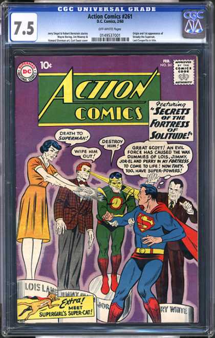 CGC Graded Comics - Action Comics #261 (CGC) - Superman - Lois - Jor-el - Fortress Of Solitude - Super-powers