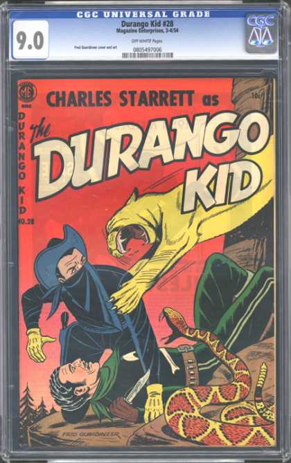 CGC Graded Comics - Durango Kid #28 (CGC) - Snake - Charles Starret - Durango Kid 28 - Plastic Casing - Canyon