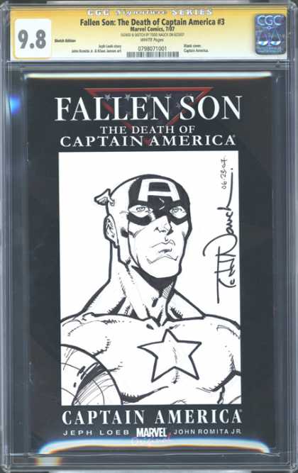 CGC Graded Comics - Fallen Son: The Death of Captain America #3 (CGC) - Death - Captain America - Jeph Loeb - John Romita - Fallen Son