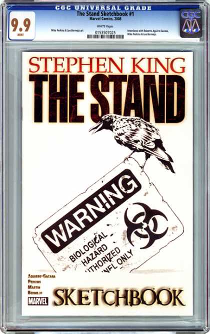 CGC Graded Comics - The Stand Sketchbook #1 (CGC) - The Stand - Bird - Warning - Sketchbook - Stephen King