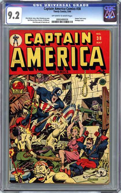 CGC Graded Comics - Captain America Comics #38 (CGC)