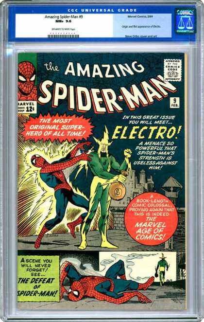 CGC Graded Comics - Amazing Spider-Man #9 (CGC) - Marvel - Spider-man - Comics - Electro - Superhero