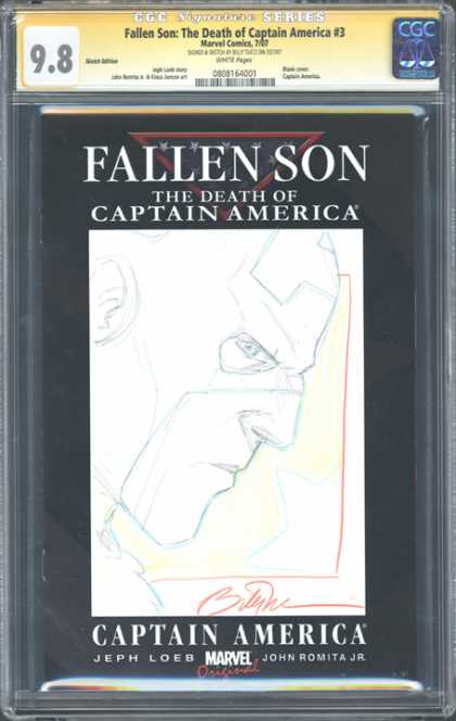 CGC Graded Comics - Fallen Son: The Death of Captain America #3 (CGC) - Captain America - Jeph Loeb - John Romita Jr - Fallen Son - Marvel Comics