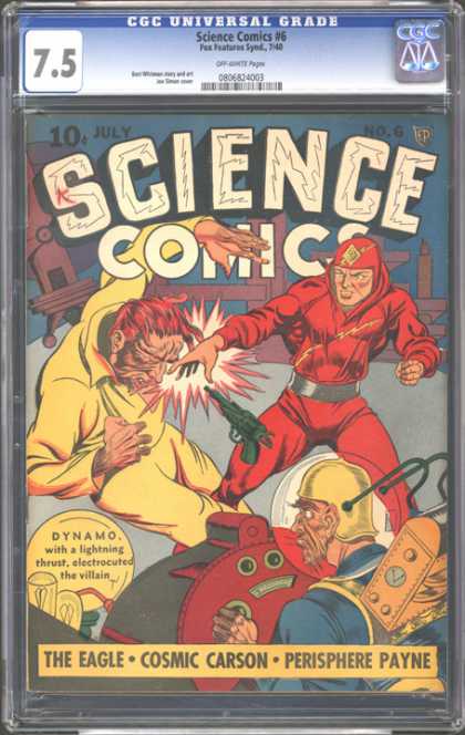 CGC Graded Comics - Science Comics #6 (CGC) - Dynamo - Science Comics - No 6 - The Eagle - Cosmic Carson