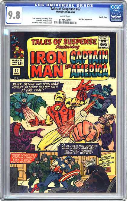 CGC Graded Comics - Tales of Suspense #67 (CGC) - Marvel Comics - Tales To Suspense - Iron Man - Captain America - Approved By The Comics Code Authority