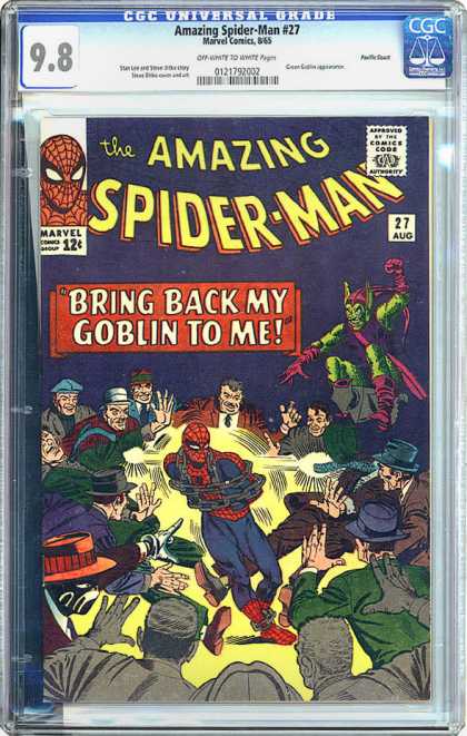 CGC Graded Comics - Amazing Spider-Man #27 (CGC) - Certified Commic - Sealed - Collectors Edition - Hob Goblin - Villians