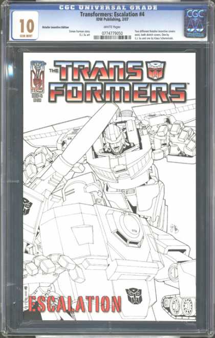 CGC Graded Comics - Transformers: Escalation #4 (CGC) - Trasformers - Escalation - Robot - Metal Hand - Wings