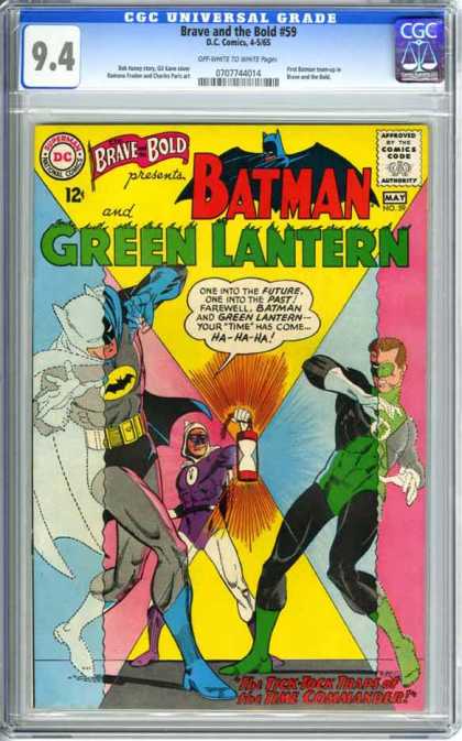 CGC Graded Comics - Brave and the Bold #59 (CGC) - Batman - Green Lantern - Blinding - Jumpsuit - Cape