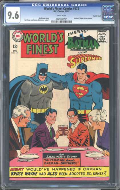 CGC Graded Comics - World's Finest Comics #172 (CGC) - Superman - Batman - Superhero Brothers - Worlds Finest - Superman And Batman