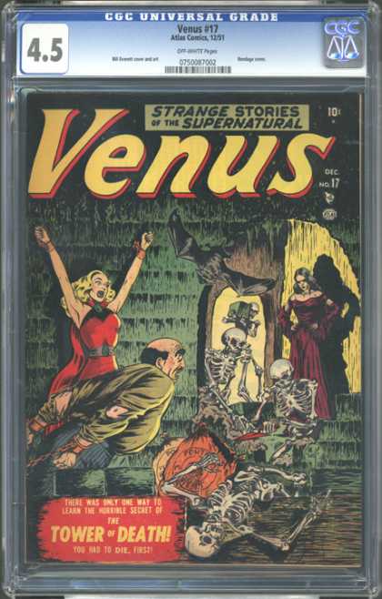 CGC Graded Comics - Venus #17 (CGC) - 45 - Venus - 10c - No17 - Tower Of Death