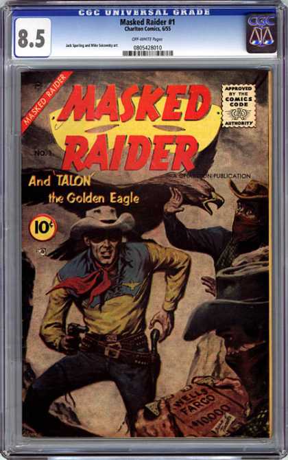 CGC Graded Comics - Masked Raider #1 (CGC) - Gold Eagle - Mask - Raider - Talon - Cowboy