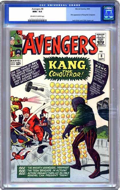 CGC Graded Comics - Avengers #8 (CGC) - Marvel - Marvel Comics - Avengers - Kang - The Conqueror