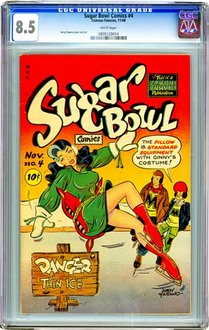 CGC Graded Comics - Sugar Bowl Comics #4 (CGC) - Pillow - Costume - Thin Ice - Danger - Ice Skating
