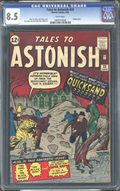 CGC Graded Comics - Tales to Astonish #32 (CGC) - Number - Line - Sign - Weighing Scale - Black