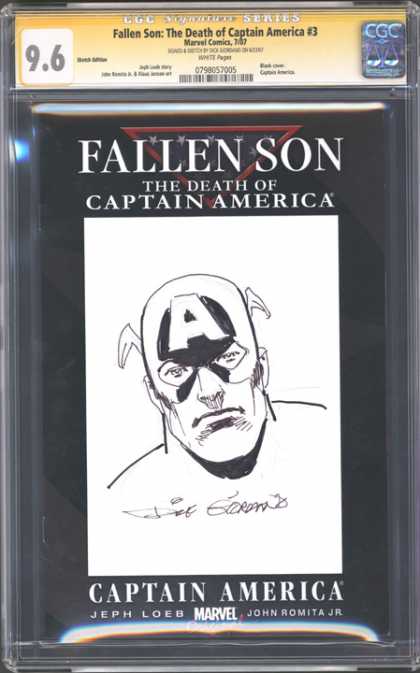 CGC Graded Comics - Fallen Son: The Death of Captain America #3 (CGC) - Fallen Son - The Death Of Captain America - Jeph Loes - John Romita Jr - Marvel