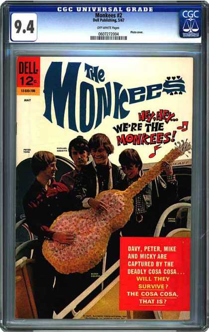 CGC Graded Comics - Monkees #2 (CGC) - Dell - Cosa Cosa - Davy - Peter - Mike