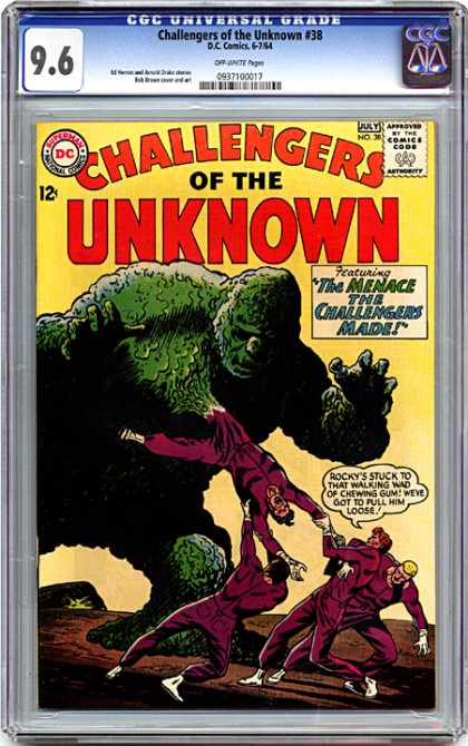 CGC Graded Comics - Challengers of the Unknown #38 (CGC) - Rocky - Gorilla - Challengers - Unkonwn - Menace