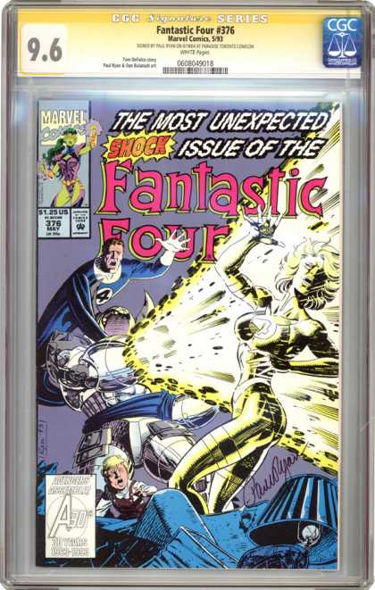 CGC Graded Comics - Fantastic Four #376 (CGC) - Marvel - May - Fantastic Four - Explosion - Shock Issue