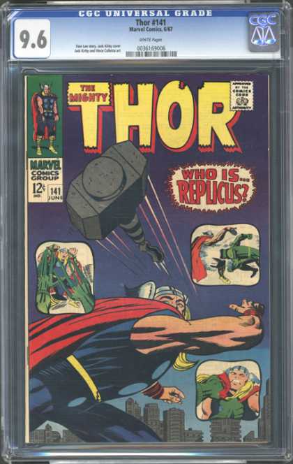 CGC Graded Comics - Thor #141 (CGC) - Thor - Viking - Replicus - Marvel - Hammer