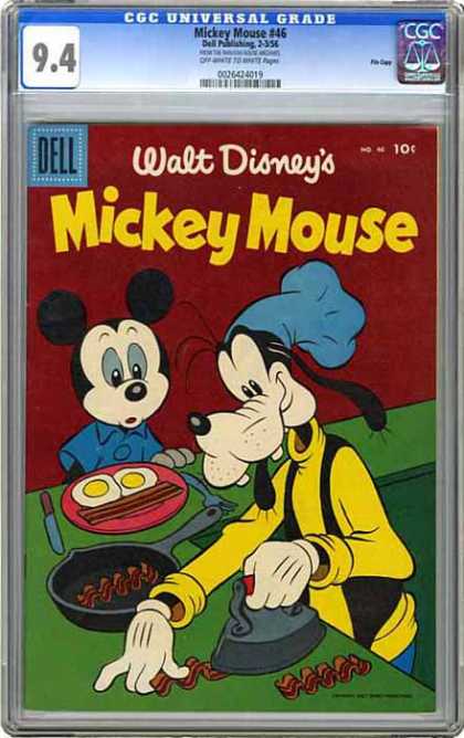 CGC Graded Comics - Mickey Mouse #46 (CGC) - Bacon - Iron - Eggs - Goofy - Skillet