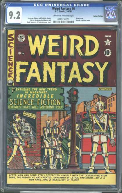 CGC Graded Comics - Weird Fantasy #6 (CGC) - Science-fiction - Weird Fantasy - Incredible - Robots - Atom Bomb